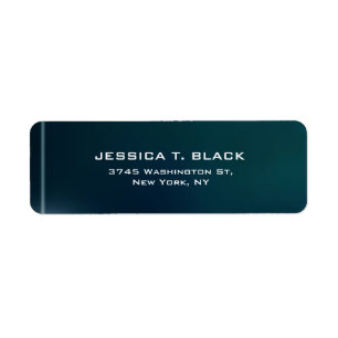 Dark Blue Schlicht Elegant Modernes Trendy