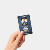 Dark Blue Security ID Abzeichen IT Law Enforcement Ausweis (Handheld)