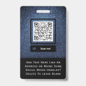 Dark Blue Security ID Abzeichen IT Law Enforcement Ausweis (Rückseite)