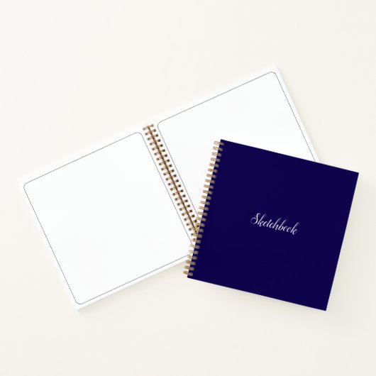 Dark Blue Sketchbook Notizblock (Innenseite)
