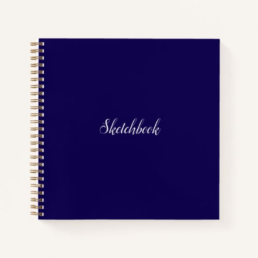 Dark Blue Sketchbook Notizblock (Vorderseite)