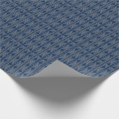 Dark Blue Sky Gefärbte Krawatte Muster Style Geschenkpapier (Ecke)