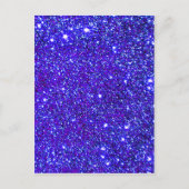 Dark Blue Sparkle Glitzer Night Sky Starfield Star Postkarte (Vorderseite)