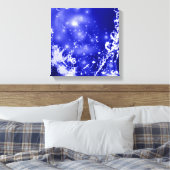 Dark Blue Splash Leinwanddruck (Insitu (Schlafzimmer))