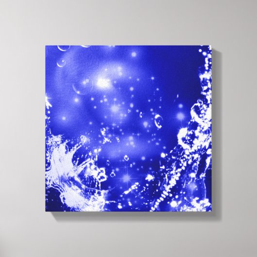 Dark Blue Splash Leinwanddruck (Vorderseite)