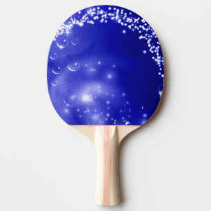 Dark Blue Splash Ping Pong Paddle Tischtennis Schläger