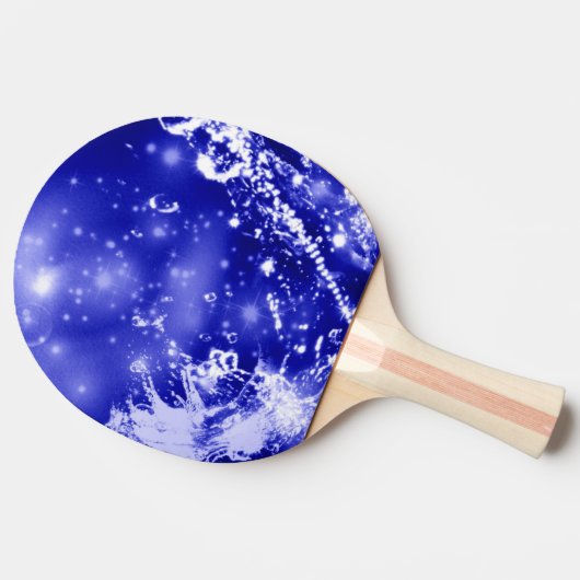 Dark Blue Splash Tischtennis Schläger (Seitenansicht)