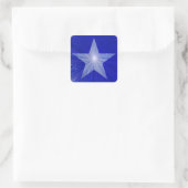 Dark Blue Star Aufkleber (Tasche)