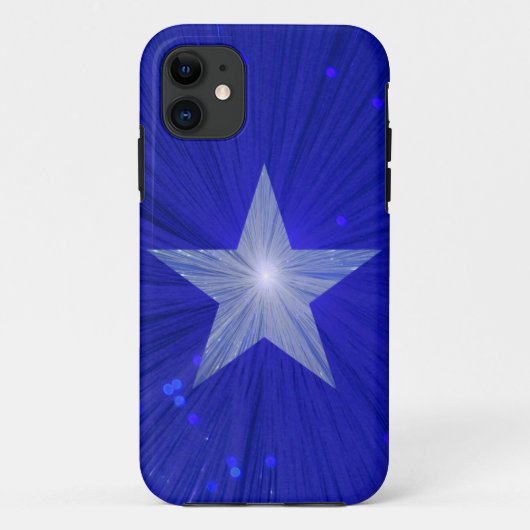 Dark Blue Star iPhone Gehäuse Case-Mate iPhone Hülle (Rückseite)