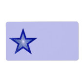 Dark Blue Star-Label groß blass schlicht (Vorne)