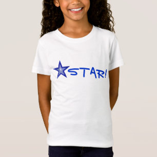 Dark Blue Star 'STAR' kleine Star T - Shirt Girl's