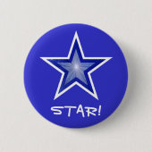 Dark Blue Star 'STAR' Taste blau! Button (Vorderseite)