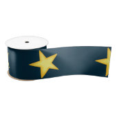 Dark Blue Starry Night Ribbon Satinband (Spule)