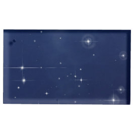 Dark Blue Starry Sky Card Holder Platzkartenhalter