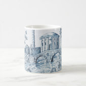 Dark Blue Toile Kaffeetasse (Mittel)