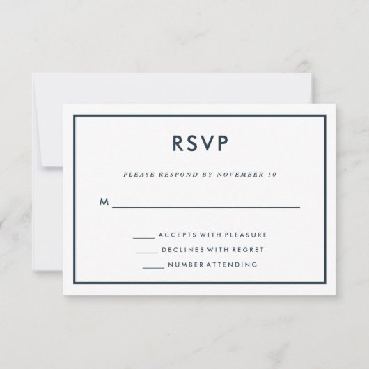 Dark Blue Travel Theme Wedding | Karte auf der Rüc (Vorderseite)