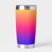 Dark Blue Traveller Gradient Personalize Thermobecher (Vorderseite)