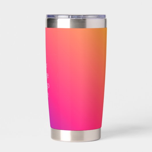 Dark Blue Traveller Gradient Personalize Thermobecher (Rückseite)