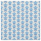 Dark Blue Tribal Honu Turtles Stoff (Muster)