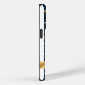 Dark Blue und Gold Leopard Glamourous Case-Mate iPhone Hülle (Rückseite / Rechts)