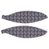 Dark Blue und Red Geometric Triangle Pattern Basketball (Panele)