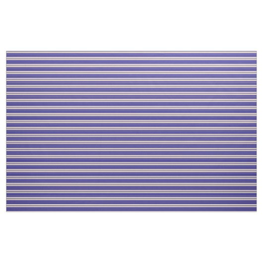 Dark Blue und Tan Lined Pattern Stoff (Yard (91,4 cm))