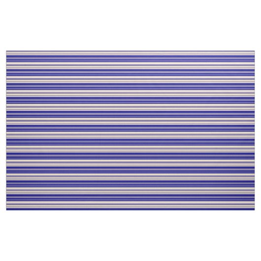 Dark Blue und Tan Lined Pattern Stoff (Fat Quarter (45,7 x 55,9 cm))