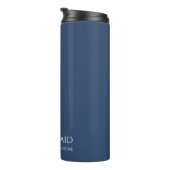 Dark Blue und White Bridesmaid- Thermosbecher (Nach rechts gedreht)