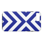 Dark Blue und White Chevrons Case-Mate iPhone Hülle (Rückseite (Horizontal))