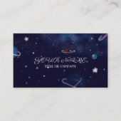 Dark Blue Universum Business Card Visitenkarte (Vorderseite)
