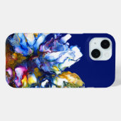 Dark Blue Vibrann Abstrakt Fluid Art Case-Mate iPhone Hülle (Rückseite (Horizontal))