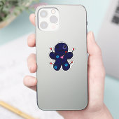 Dark Blue Voodoo Doll Aufkleber (Telefon)