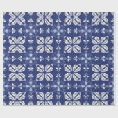 dark blue wrapping paper with a white butterfly geschenkpapier (Flach)