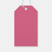 Dark Blush Pink Geburtstagsgeschenke Tags Geschenkanhänger (Rückseite)