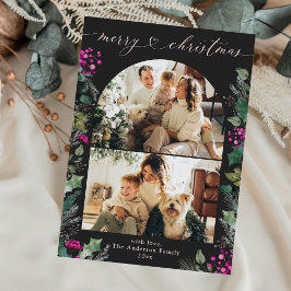 Dark Boho Fuchsia Botanicals 2 Foto Weihnachten