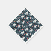 Dark Boho Ghost Pattern Napkins Serviette (Ecke)