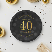 Dark Bokeh Gold jubelt auf 40 Jahre Geburtstag