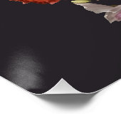 Dark Botanical Bloom Poster (Ecke)