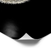 Dark Botanical Bloom Poster (Ecke)