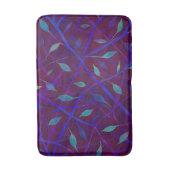 Dark Botanical Burgundy Jewel Tone Foliage Badematte (Vorderseite Vertikal)