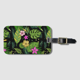 "Dark Botanical Garden - Vintages Blumenmuster" Gepäckanhänger