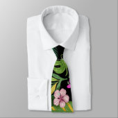 "Dark Botanical Garden - Vintages Blumenmuster" Krawatte (Gebunden)