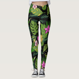 "Dark Botanical Garden - Vintages Blumenmuster" Leggings