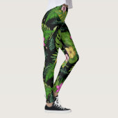 "Dark Botanical Garden - Vintages Blumenmuster" Leggings (Rechts)
