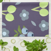 Dark Botanical Kitchen Towel Geschirrtuch (Gefaltet)