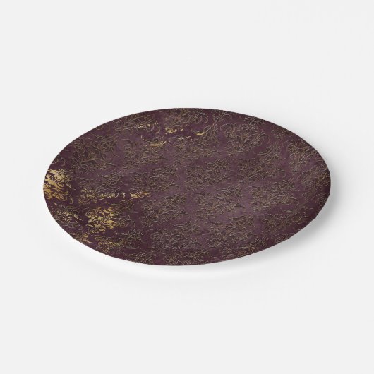 Dark Boudoir Pappteller (Schrägansicht)