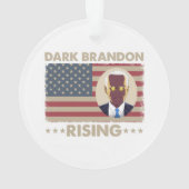 Dark Brandon Funny Joe Biden Meme Ornament (Rückseite)