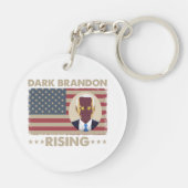 Dark Brandon Funny Joe Biden Meme Schlüsselanhänger (Rückseite)