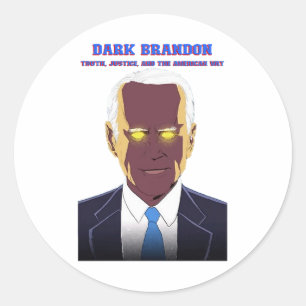 Dark Brandon Runder Aufkleber
