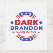 Dark Brandon Weinetikett (Einzelnes Label)